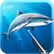 Hunter underwater spearfishing icon
