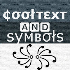 Cool text and symbols icon