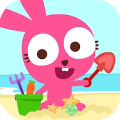 Purple Pink Summer Beach icon