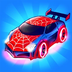 Merge Neon Car: Idle Car Merge icon