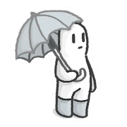 Rainy attic room icon