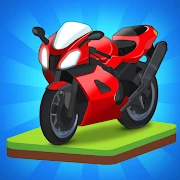 Merge Bike game Idle Tycoon icon