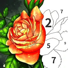 Art Color:Color by Number Game icon
