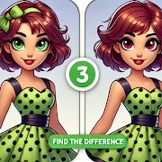 Difference game, spot them all icon