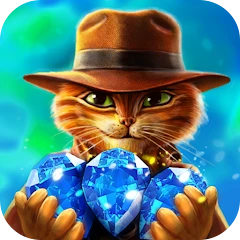 Indy Cat: Match 3 Adventure icon