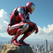 Super Crime Iron Hero Robot icon