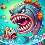 Big fish eat small fish icon