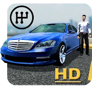 Manual gearbox Car parking icon