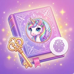Unicorn Diary (lock - PIN) icon