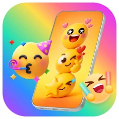 Happy Launcher:Smile,fun emoji icon