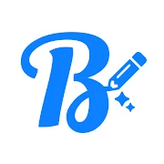 Blue Words, Stylish Fonts text icon