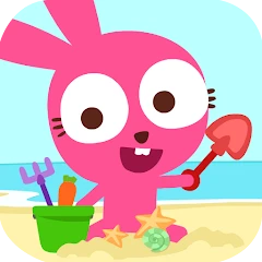 Purple Pink Summer Beach icon