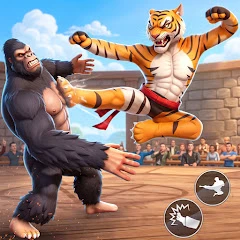 Kung Fu Animal: Fighting Games icon